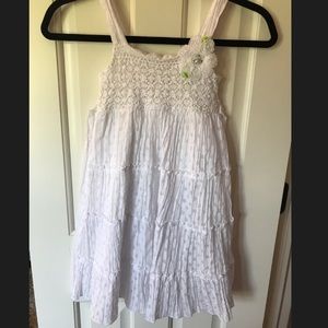 NWOT Girls white dress